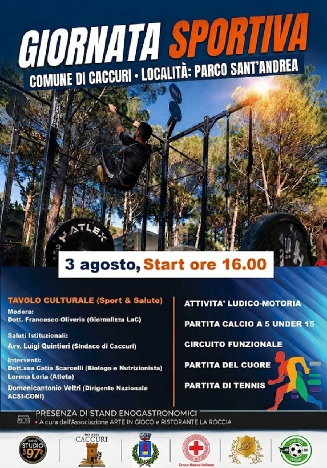 Locandina · Giornata Sportiva in diretta da Caccuri