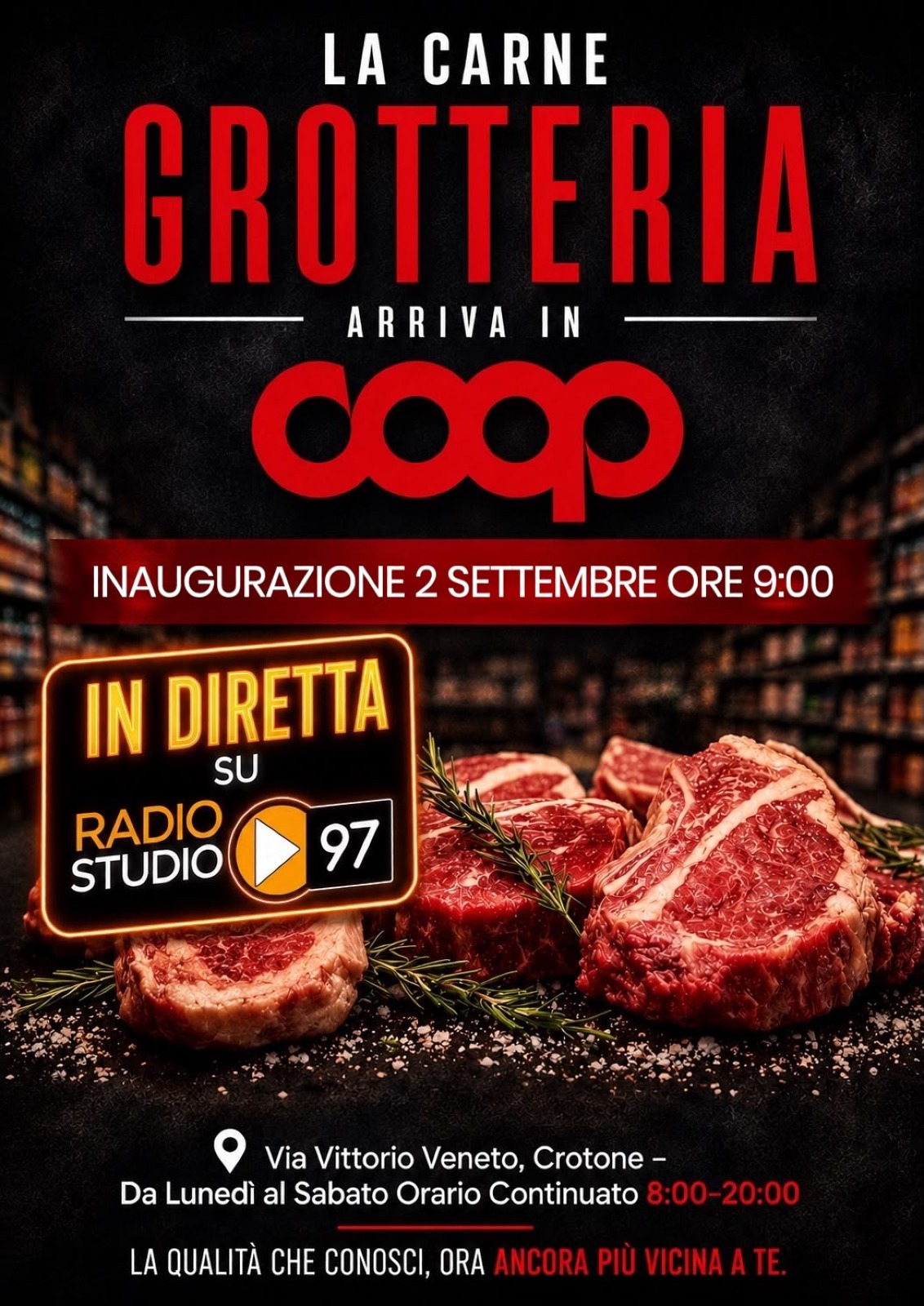 Locandina · Inaugurazione Coop Grotteria 